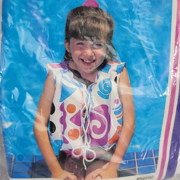Vtg The Wet Set Inflatable Swim Vest # 59660 - Picture 2 of 10